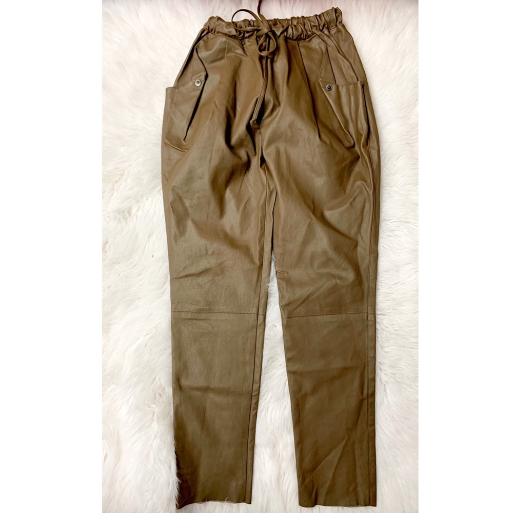 Final Chance Piper Gore Paperbag Leather Tapered